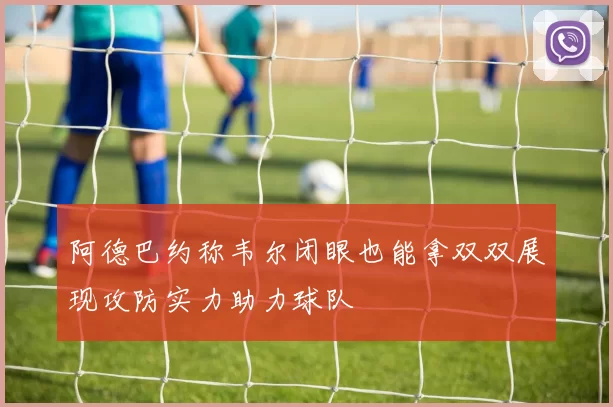 阿德巴约称韦尔闭眼也能拿双双展现攻防实力助力球队